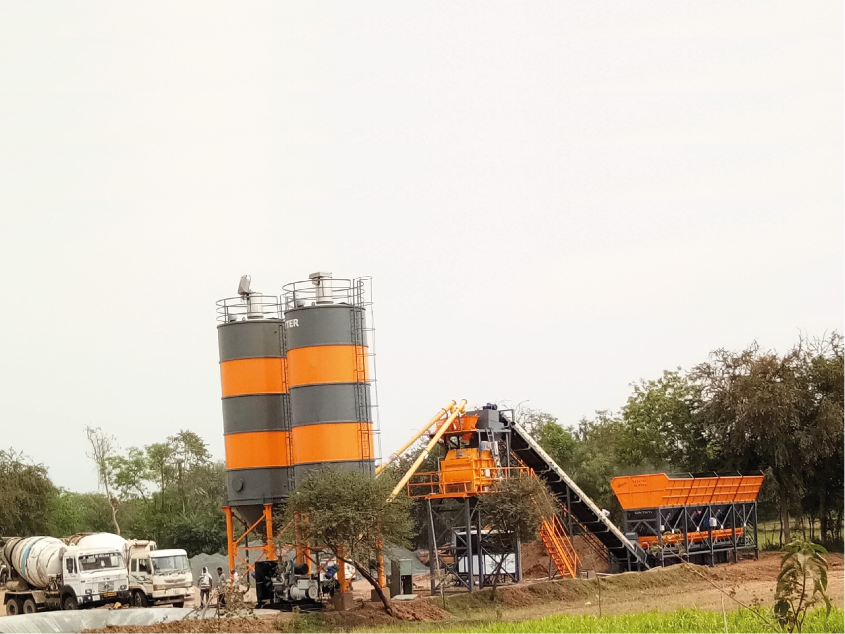 Stationary Concrete Batching Plant